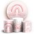 KIT Redondo e Trio - Arco Iris Rosa - Sublimado 3D - Imagem 1