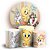KIT Redondo e Trio - Looney Tunes - Sublimado 3D - Imagem 1