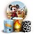KIT Redondo e Trio - Mickey Fazendinha - Sublimado 3D - Imagem 1