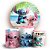 KIT Redondo e Trio - Lilo E Stitch - Sublimado 3D - Imagem 1