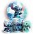 KIT Redondo e Trio - Lilo E Stitch - Sublimado 3D - Imagem 1