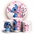 KIT Redondo e Trio - Lilo E Stitch Rosa - Sublimado 3D - Imagem 1