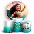 KIT Redondo e Trio - Moana - Sublimado 3D - Imagem 1