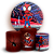 KIT Redondo e Trio - Homem Aranha - Sublimado 3D - Imagem 1