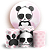 KIT Redondo e Trio - Panda - Sublimado 3D - Imagem 1
