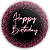 Painel Redondo - Happy Birthday  - Sublimado 3D - Imagem 1