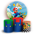 KIT Redondo e Trio - Super Mario  - Sublimado 3D - Imagem 1