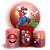 KIT Redondo e Trio - Super Mario  - Sublimado 3D - Imagem 1