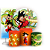 KIT Redondo Trio e Faixa - Dragon Ball Classico - Imagem 1