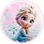 Painel Redondo - Frozen - Sublimado 3D - Imagem 1