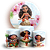 KIT Redondo e Trio - Moana - Sublimado 3D - Imagem 1