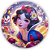 Painel Redondo - Branca de Neve - Sublimado 3D - Imagem 1