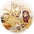 Painel Redondo - Rei Leao - Sublimado 3D - Imagem 1