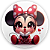 Mini Painel - Minnie Vermelha Cute - Sublimado 3D - Imagem 1