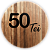 Painel Redondo - 50 Anos Madeira - Sublimado 3D - Imagem 1