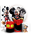 KIT Redondo Trio e Faixa - Mickey - Sublimado 3D - Imagem 1