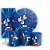 KIT Redondo Trio e Faixa - Sonic - Sublimado 3D - Imagem 1