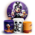 KIT Redondo e Trio - Mickey Dia das Bruxas Halloween - Sublimado 3D - Imagem 1