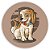 Painel Redondo - Cachorros - Sublimado 3D - Imagem 1