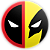 Mini Painel - Dead Pool e Wolverine - Sublimado 3D - Imagem 1