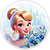 Painel Redondo - Princesa Cinderela - Sublimado 3D - Imagem 1