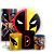 KIT Redondo Trio e Faixa - Dead Pool e Wolverine - Sublimado 3D - Imagem 1