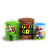Trio Cilindro - Super Mario - Sublimado 3D + Elástico - Imagem 1