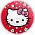 Painel Redondo - Hello Kitty - Sublimado 3D - Imagem 1