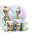 KIT Redondo Trio e Faixa - Tinker Bell Sininho - Sublimado 3D - Imagem 1