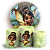 KIT Redondo e Trio - Tinker Bell Sininho - Sublimado 3D - Imagem 1