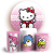 Capas Painel Redondo e Trio Cilindro Sublimado - Hello Kitty - Imagem 1
