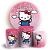 Capas Painel Redondo e Trio Cilindro Sublimado - Hello Kitty - Imagem 1