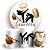 KIT Redondo e Trio - Capoeira - Sublimado 3D - Imagem 1