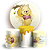 KIT Redondo e Trio - Ursinho Pooh Aquarela - Sublimado 3D - Imagem 1