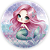Painel Redondo - Sereia - Sublimado 3D - Imagem 1