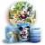 KIT Redondo e Trio - Mickey Pool Party - Sublimado 3D - Imagem 1