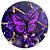 Mini Painel - Borboleta Roxa - Sublimado 3D - Imagem 1