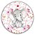 Mini Painel - Elefante Rosa - Sublimado 3D - Imagem 1