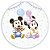 Mini Painel - Mickey e Minnie Baby - Sublimado 3D - Imagem 1
