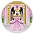 Mini Painel - Minnie Realeza Rosa - Sublimado 3D - Imagem 1