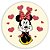 Mini Painel - Minnie Vermelha - Sublimado 3D - Imagem 2