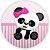 Mini Painel - Panda Rosa - Sublimado 3D - Imagem 1