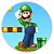 Mini Painel - Super Mario - Luigi - Sublimado 3D - Imagem 1