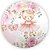 Mini Painel - Ursinha Bailarina Floral - Sublimado 3D - Imagem 1