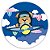 Mini Painel - Ursinho Aviao - Sublimado 3D - Imagem 1