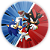 Painel Redondo - Sonic Shadow - Sublimado 3D - Imagem 1