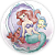 Painel Redondo - Princesa Ariel - Sublimado 3D - Imagem 1