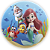 Painel Redondo - Princesa Ariel - Sublimado 3D - Imagem 1