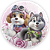 Painel Redondo - Patrulha Canina Rosa - Sublimado 3D - Imagem 1