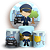 KIT Redondo e Trio - Policia Baby - Sublimado 3D - Imagem 1